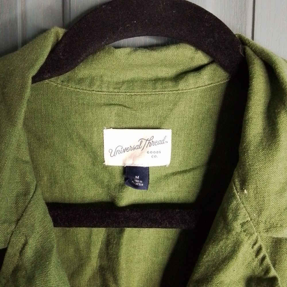 Universal Thread Green Button Down Shirt - image 4